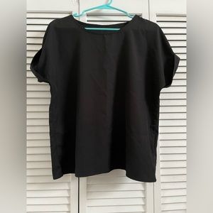 Size large black formal shirt.